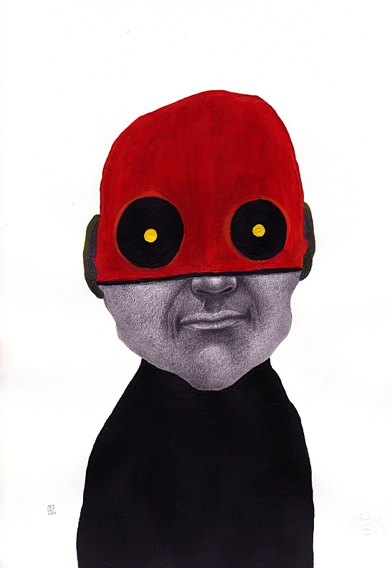 Graphite, acrylic on paper, 29.7 x 21 cm, 2017. &copy; Kyriakos Papageorgiou