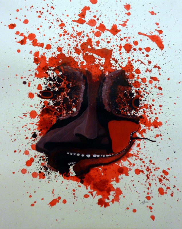 Acrylic on paper, 50.8 x 40.5 cm, 2012. &copy; Kyriakos Papageorgiou