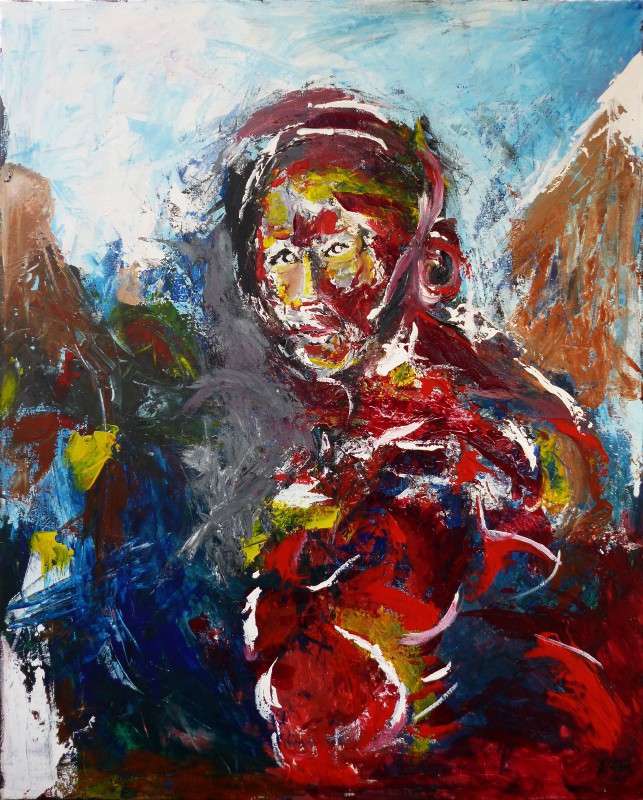 Acrylic on canvas, 100 x 80 cm, 2014. &copy; Kyriakos Papageorgiou