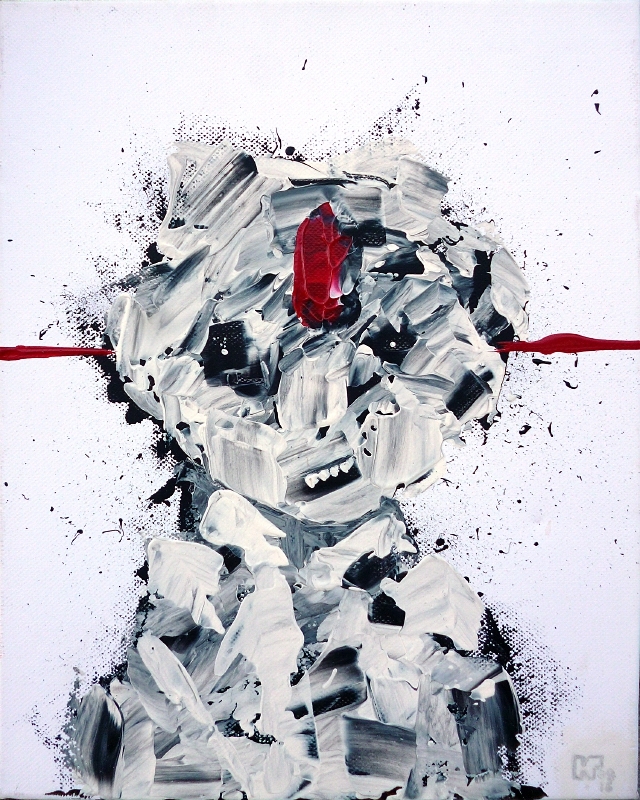 Acrylic on canvas, 30 x 24 cm, 2016. &copy; Kyriakos Papageorgiou