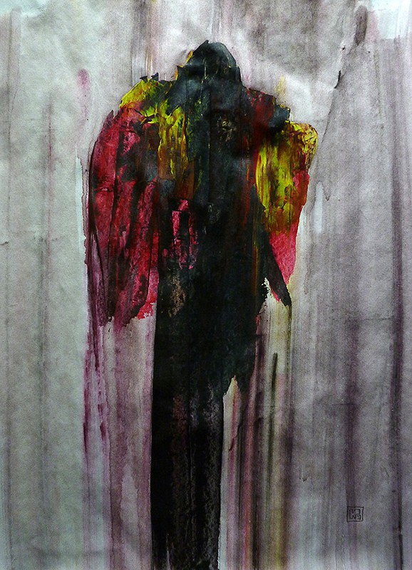 Acrylic on paper, 50 x 35 cm, 2015. &copy; Kyriakos Papageorgiou