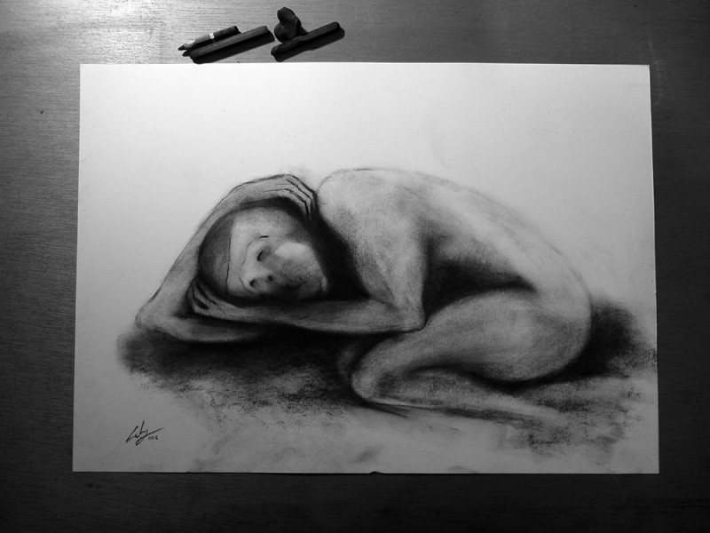 Charcoal on paper, 2015. &copy; Kyriakos Papageorgiou